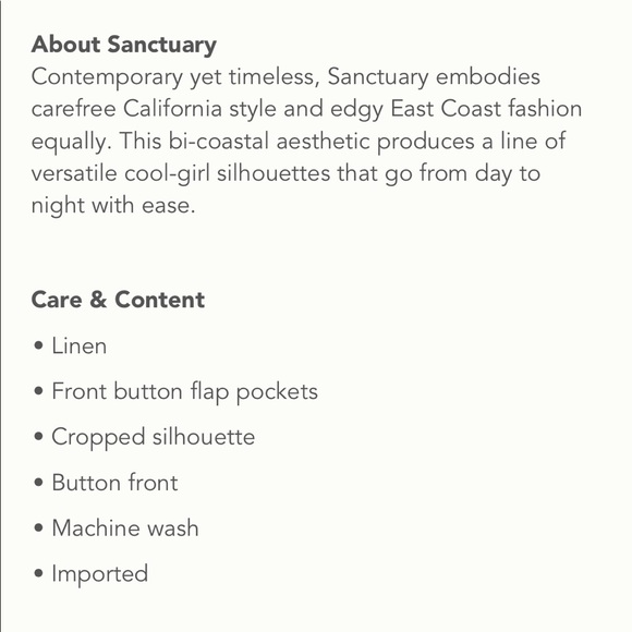 ✨ Anthropologie Sanctuary Linen Military Jacket - Picture 2 of 4